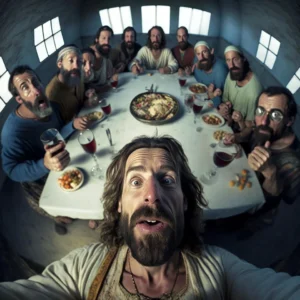 Imagem Selfie de Jesus gerada por inteligência artificial Midjourney