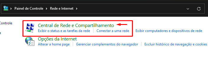 Como descobrir senha salva do Wifi no Windows 11 4 Central de rede e compartilhamento - Painel de Controle