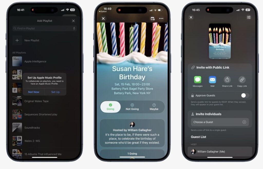 Como usar o Apple Invites 3 Como criar um evento no Apple Invites iPhone iOS