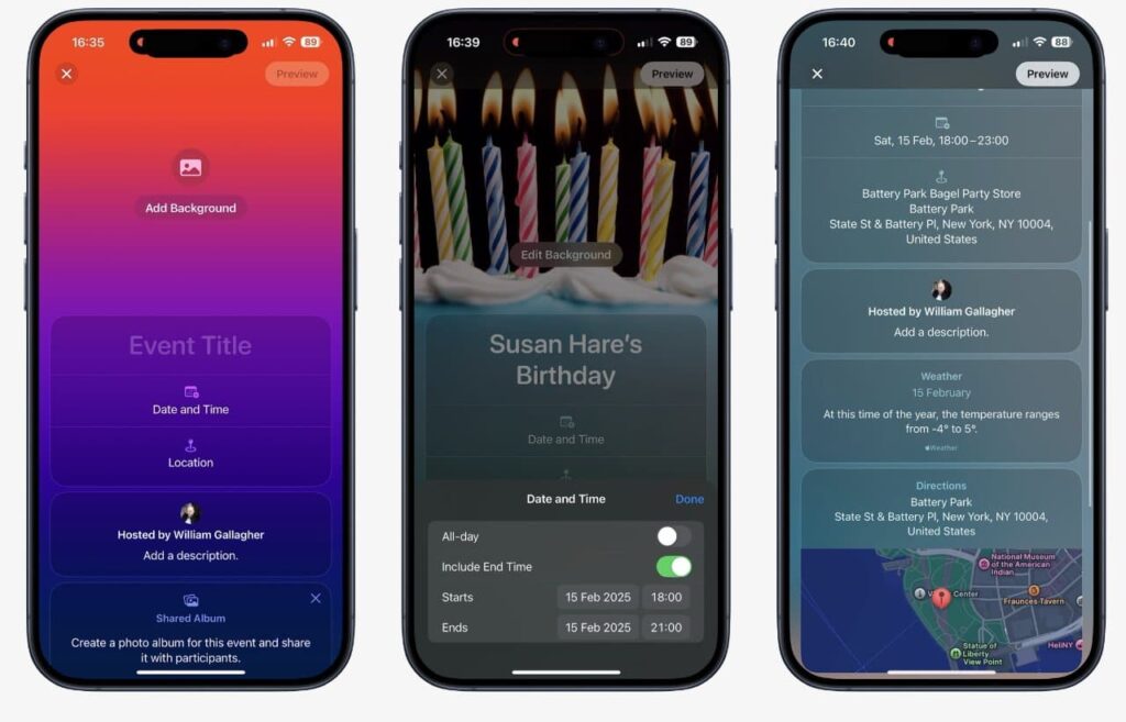 Como usar o Apple Invites 2 Como usar o Apple Invites no iPhone
