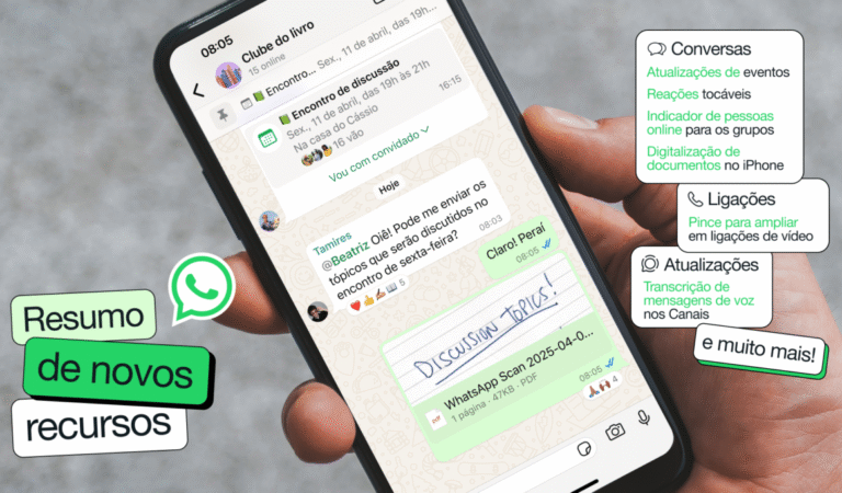 Preguiça de ler todas as conversas do grupo? WhatsApp testa resumo de mensagens com Meta AI 62 09 WhatsApp resumo recursos abril 1160x680 1