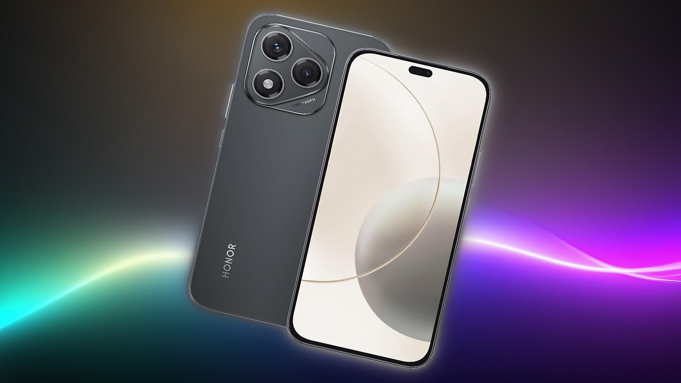 Honor 400 lite smartphone with highlight bg w1400h788