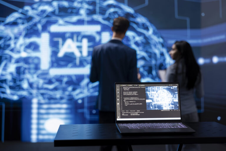 Agentes de IA remodelam negócios e devem dominar atendimento até 2029 30 focus on laptop running ai cognitive computing tec 2025 02 20 00 09 29 utc scaled