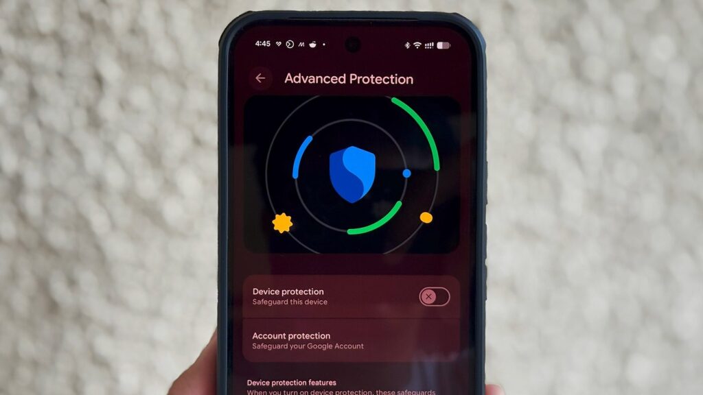 Android 16 advanced device protection feature w1400h788