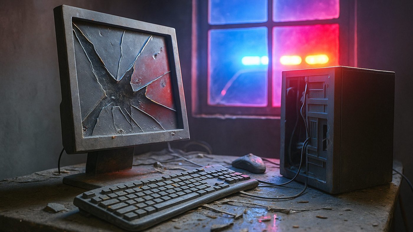 Computer Police Lights NP w1400h788