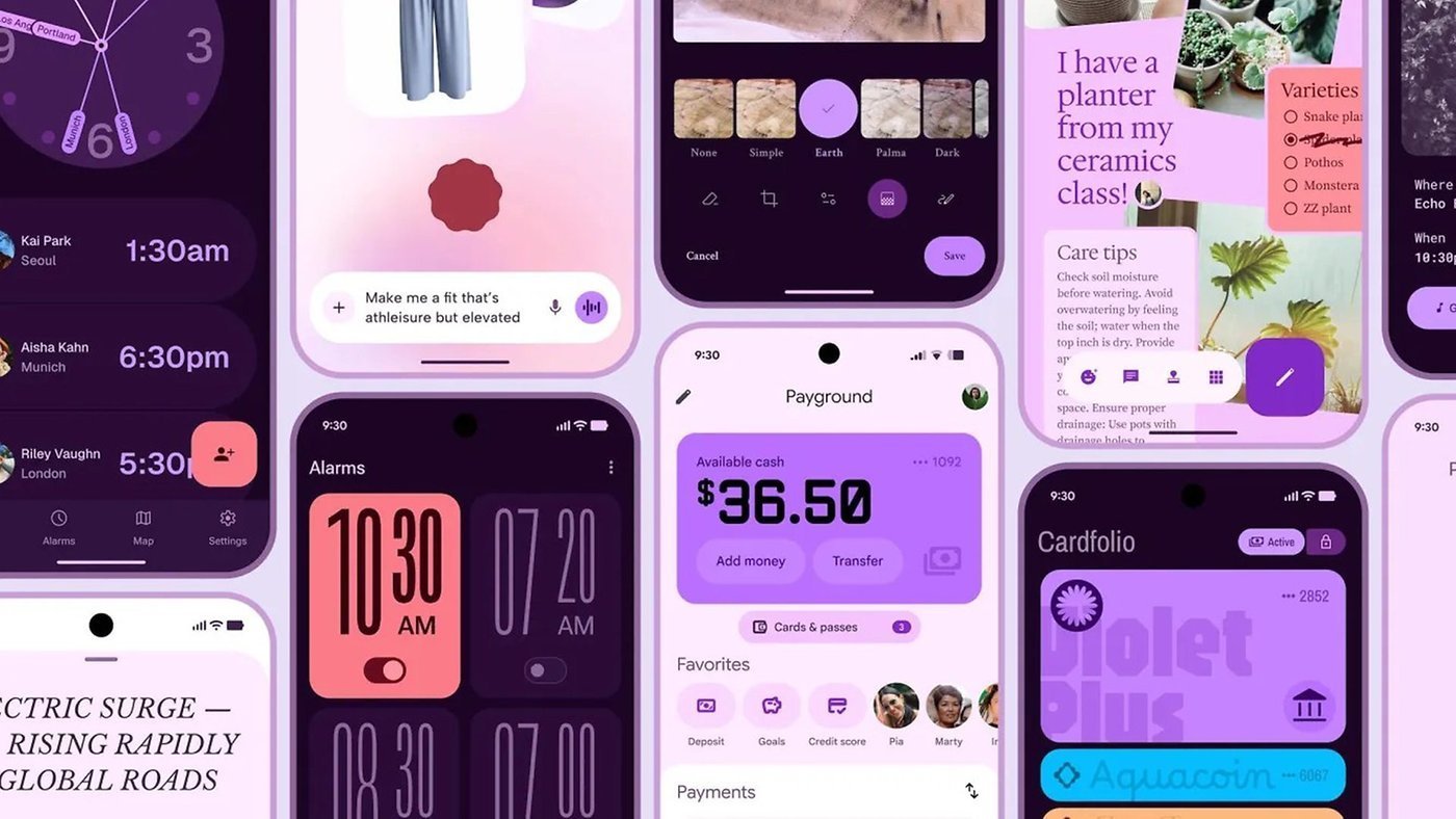 Google Android Material 3 Expressive Design Concept w1400h788