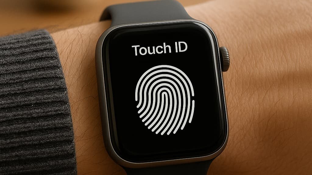 Relogio Apple com Touch ID