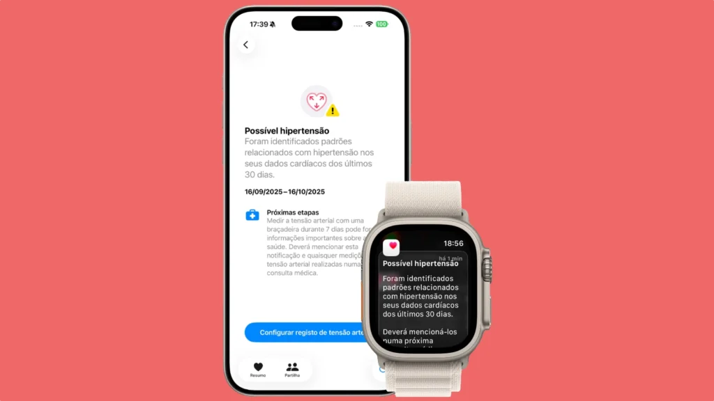 Como utilizar as notificações de hipertensão no Apple Watch com watchOS 26 5 app saude hipertensao00.webp