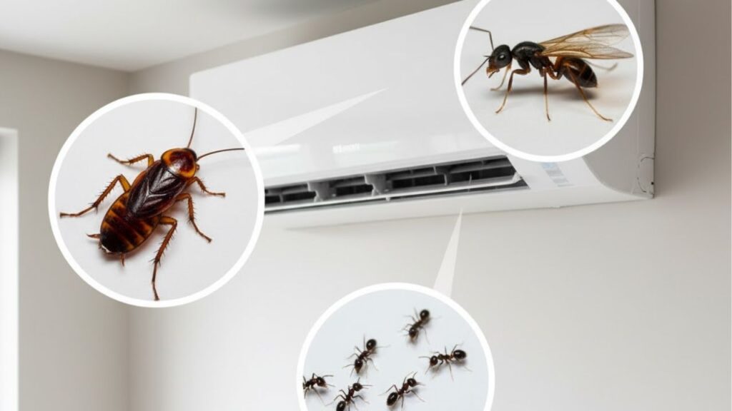 Este detalhe no ar-condicionado pode ser um convite para as pragas 3 insetos no ar condicionado