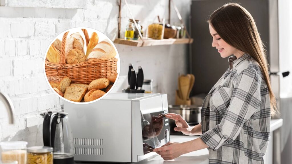 Como deixar pão dormido macio de novo usando o micro-ondas 5 mosaico 1760453979340