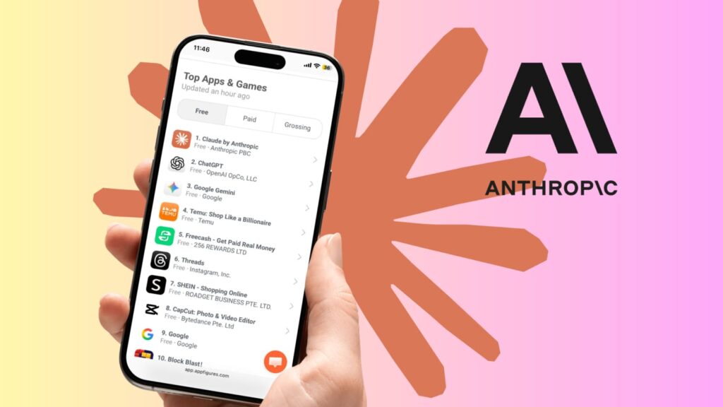 Claude da Anthropic passa ChatGPT e é a app mais popular 3 anthropic claude appstore eua02