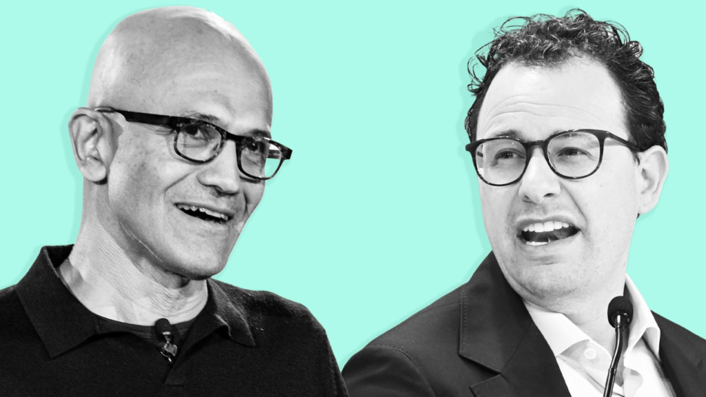 satya nadella dario amodei microsoft anthropic 1