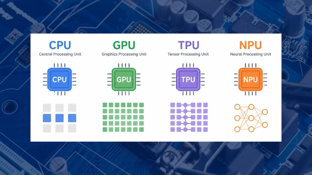 CPU GPU TPU e NPU quais as principais diferencas