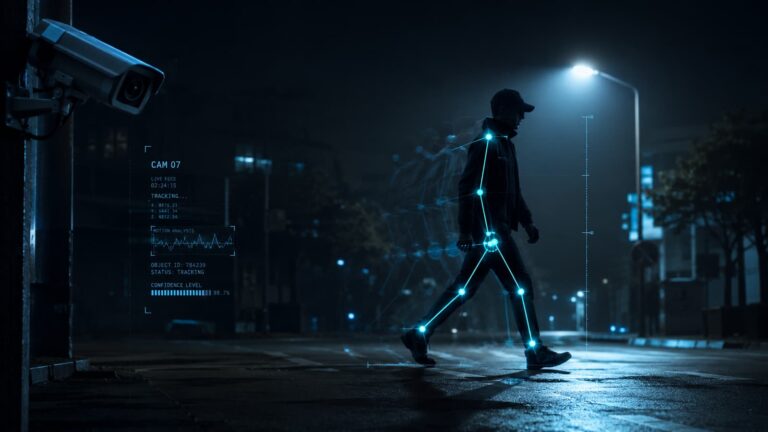 Adeus reconhecimento facial: a sua forma de andar é a sua nova impressão digital 1 pessoa caminhar noite vigilancia SKDMap Net