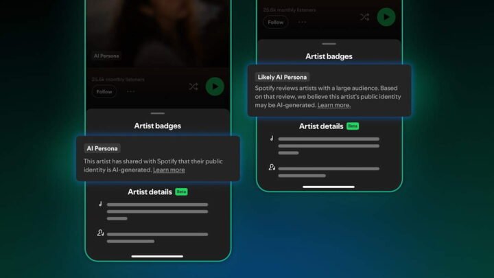 Spotify vai banir artistas criados por IA. O que muda em setembro 3 Spotify IA artistas virtuais