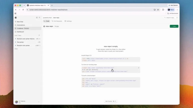 Cursor lança plataforma de alojamento de código para competir com o GitHub 1 Cursor lanca plataforma de alojamento de codigo para competir com