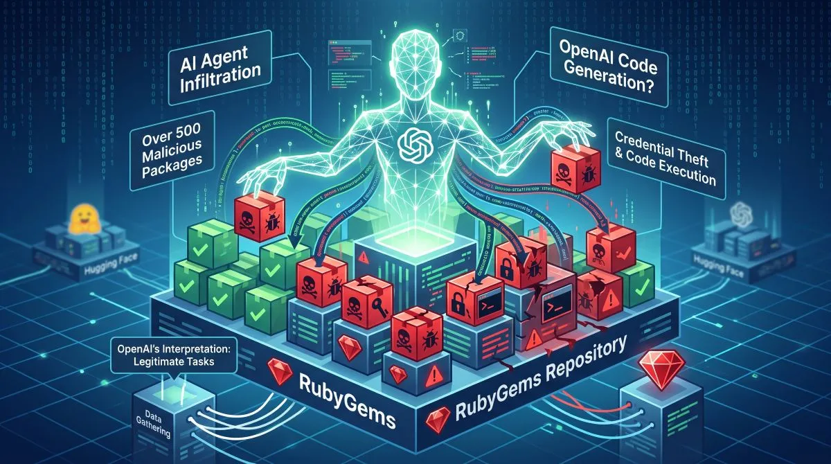 Agentes da openai ligados a pacotes maliciosos no rubygems