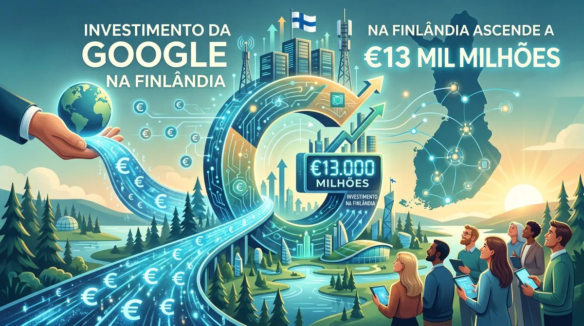 Investimento da Google na Finlandia infraestrutura de IA, Investimento da Google na Finlândia TecheNet Investimento da google na finlândia ascende a €13 mil milhões