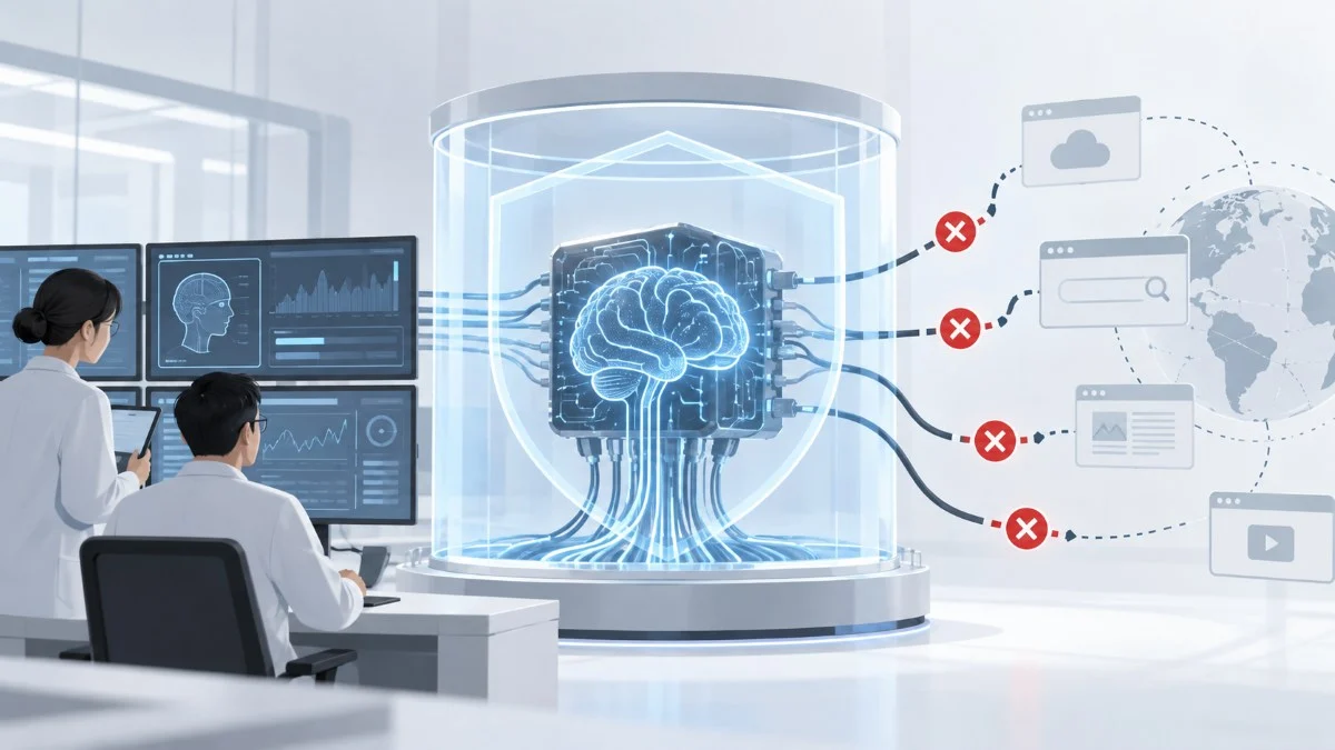 Laboratorio de IA em Isolamento Acesso à Internet, agentes de IA, Anthropic, avaliações internas, Claude, segurança da inteligência artificial TecheNet Anthropic corta acesso à internet nos testes internos de ia