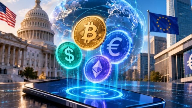 O dinheiro está mudando e uma disputa silenciosa pode definir quem controlará o futuro das moedas